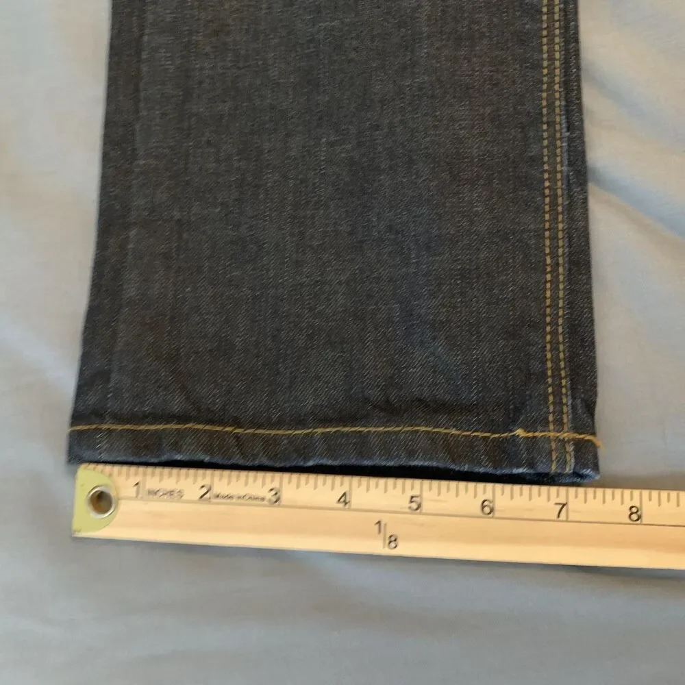 Ecko Unltd Jeans Mens‎ 31x32 Blue Dark Wash Straight Leg Fit Cotton Denim Pants